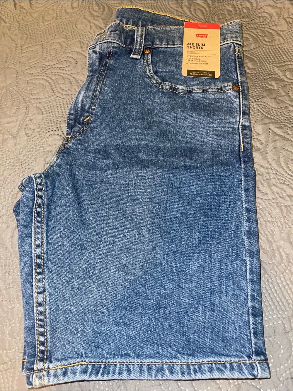 LEVI’S 412 Slim Men's Denim Shorts - 32